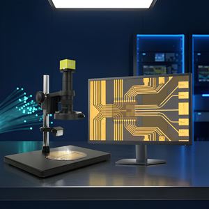 Microscope numérique industriel triple éclairage 4K EOC pour l'inspection des modules optiques de plaquettes semi-conductrices et de la photophonie au silicium - Product Image 1