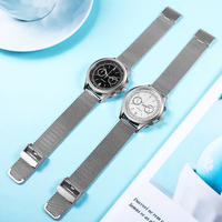 BOMAXE Edelstahl Luxus Quarz Chronograph Uhr mit Zeiger-Zifferblatt Wasserdicht 5BAR Unisex-Design