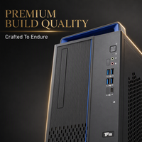 Novo Computador Desktop Linux Pré-carregado Hygon 8 Core com Baixo Ruído, Monitor de 23.8 Polegadas, 8GB, SSD de 512GB, GPU de 2GB, PC Personalizado ODM