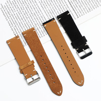 Bracelets de montre Lionorm Uhren Armband à libération rapide, en cuir suédé artisanal de qualité supérieure, 14/16/18/20 mm, pour bracelet de montre universel