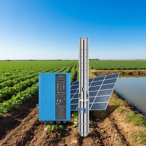 ปั๊มน้ำบาดาลพลังงานแสงอาทิตย์ <span class=keywords><strong>Handuro</strong></span> AC/DC 15KW 160M 65m3/h กำลังสูง 6 นิ้ว 20 แรงม้า สำหรับการเกษตร - Product Image 1