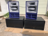 Double haut-parleur de caisson de basses extérieur de 18 pouces, système de son PA, haut-parleur professionnel passif en bois