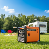 Geräuscharmer, kraftstoffsparender, luftgekühlter 4-Takt tragbarer umweltfreundlicher 220V Benzin-Generator 3-12kVA mit Fernstart 3000 U/min 50/60Hz
