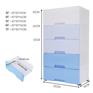 Tùy Chỉnh Phòng Khách Đa Chức Năng Nhiều Lớp Ngăn Kéo Tủ Nhựa Lưu Trữ 5 Ngăn Kéo Với Bánh Xe - Product Image 2