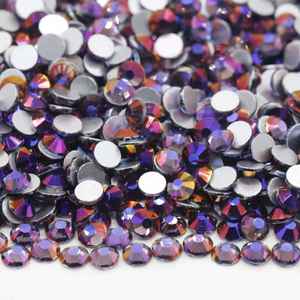 Cristales de Estrás Planos de Colores sin Fijación en Caliente <span class=keywords><strong>para</strong></span> Decoración de <span class=keywords><strong>Uñas</strong></span>, Venta al por Mayor - Product Image 2