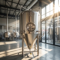 Cuve de brassage horizontale 1000L - Cuve brillante en acier inoxydable à double enveloppe pour la maturité de la bière