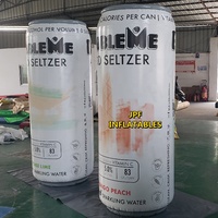 Bouteilles gonflables scellées à l'air bon marché de la publicité de 2m de haut pour l'événement de promotion, bidon promotionnel gonflable pour le magasin