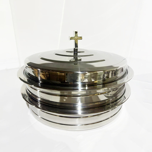 圣餐杯托盘2层，每套1个盖子，每层40个杯子总共容纳80个杯子 - Product Image 1