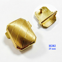 Boucles de ceinture en métal couleur or clair, boucle circulaire décorative pour femmes, accessoires de ceintures de mode, 25 MM