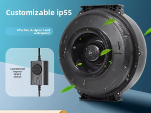 Ventilatore Centrifugo <span class=keywords><strong>a</strong></span> <span class=keywords><strong>Pale</strong></span> Incurve in Indietro 220V, Silenzioso, in Materiale ABS, Diametro Condotto 4/6/8 Pollici, Unità di Ventilazione Ausiliaria per Ristoranti - Product Image 5