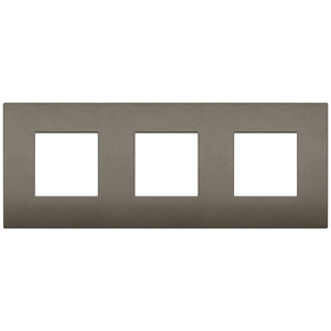 Placca 6M (2+2+2)int71 CL Metal 23.2 Cm Length 9 Cm Width 0.8 Cm Height <b>Plugs</b> & <b>Sockets</b> - Product Image 1