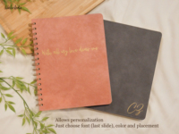 Carnet de notes personnalisé avec couverture en cuir PU 7x9 pouces, format A4, spirale, pour étudiants, école, bureau, cadeau