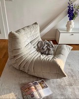 Fauteuil de sol en velours plissé style Caterpillar Togo, multicolore, gain de place, fabricant sur mesure OEM