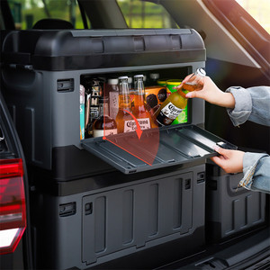 Caixa de Armazenamento Multifuncional Dobrável em PP, Organizador de Plástico para Camping, Carro, Casa e Cozinha - Product Image 4
