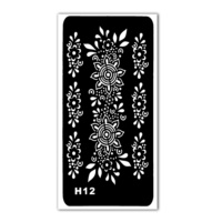 Usine Offre Spéciale personnalisé paillettes tatouage autocollant bas prix henné tatouage pochoirs Mehndi temporaire vacances de noël fournitures
