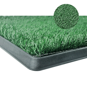 Venta al por mayor bandeja de baño para mascotas perro interior/exterior hierba grande mascota <span class=keywords><strong>Loo</strong></span> portátil orinal personalizado sostenible verde limpieza Productos - Product Image 6