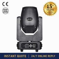 Projecteur à tête mobile 295W, double prisme, 8-16 facettes, 14 couleurs, 17 gobos, DMX512, pour scène, DJ, discothèque, fête, mariage, usine, CE, RoHS
