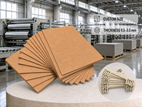 Cartón Kraft de 1.5mm, 2mm, 2.5mm, Cartón Presionado de Alta Rigidez para la Fabricación de Colgadores de Papel
