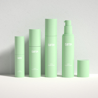 Flacon pompe sans air rose, vert, violet, bleu de 15 ml, 30 ml, 50 ml pour emballage cosmétique