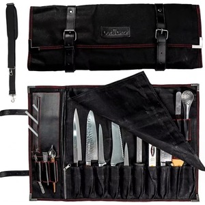 Échantillon gratuit : Sac de rangement culinaire pour cuisine, sac de transport pour couteaux en EVA, sac de voyage portable pour couteaux de chasse, étui de chef enroulable - Product Image 6