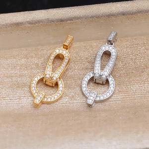 Hebilla de Collar de Plata S925 de Una Sola Hilera, Collar de Cuentas Pequeñas 5733, Accesorios de Joyería Chapados para Reparación y Diseños Personalizados - Product Image 5