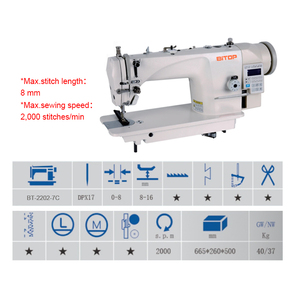 2000spm Auto Thread <b>Trimming</b> Industrial Lockstitch Sewing Machine for Bags Suitcases <b>Cushions</b> - Product Image 4