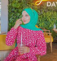 Vêtements ethniques islamiques de qualité supérieure Dubaï musulman Ramadan arabe volants surdimensionnés Abaya Hijab Robe Robe pour femmes