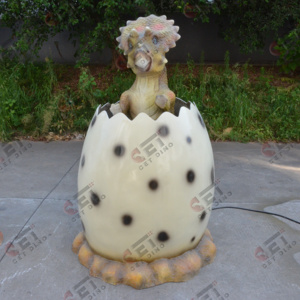 Tượng Khủng Long Nhân Tạo Nhà Máy Trứng Khủng Long Bằng Sợi Thủy Tinh Cho Công Viên Giải Trí - Product Image 3