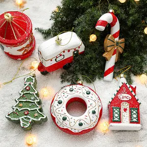 Decorazioni natalizie per feste albero di natale appeso ornamenti natalizi ciondolo di buon natale natale