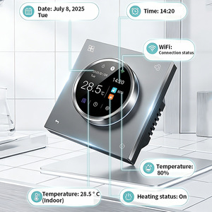 <span class=keywords><strong>Thermostat</strong></span> intelligent WiFi à bouton rotatif <span class=keywords><strong>pour</strong></span> chauffage au sol, chaudière à eau et à <span class=keywords><strong>gaz</strong></span>, régulateur de température programmable <span class=keywords><strong>pour</strong></span> la maison, compatible Tuya, Alexa, Google Home - Product Image 2