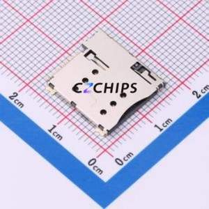SIM203-TZ7P SIM Card Connector SMD Connector Self-Return Type Micro SIM Card Card Holder With Card Detection - Product Image 1