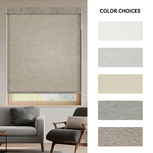 SAMADHI Custom Multi‑Color Textured Fabric Electric Roller Blinds Smart Wifi Motorized <b>Window</b> <b>Shades</b> For Living Room - Product Image 4