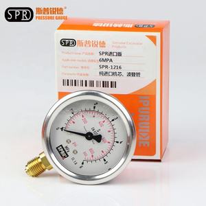 Burdon tüpü basınç ölçü testi paslanmaz çelik dijital göstergeler 3 test kiti 600bar 63mm ekskavatör hidrolik pompa yağı basın için - Product Image 5