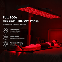 Panneau de thérapie par lumière rouge sans EMF, corps entier, 7 longueurs d'onde 630-1060 nm, appareil de photobiomodulation LED pour la récupération professionnelle