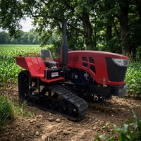 Matériel agricole, équipement de petite culture du riz, motoculteur rotatif, mini tracteur sur chenilles de 120 ch