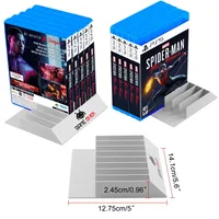 Support de rangement 8-en-1 pour cartes de jeu PS5 PS4, boîte de rangement pour disques CD, présentoir personnalisé, accessoires pour cartes de jeu