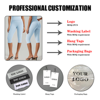 Leggings sans couture à sublimation personnalisée, imprimés, avec poches, ultra doux, entièrement imprimés, personnalisables pour femme