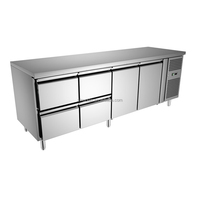 Refroidisseur d'air 8 tiroirs sous le comptoir, refroidisseur Commercial en acier inoxydable, réfrigérateur sous le comptoir