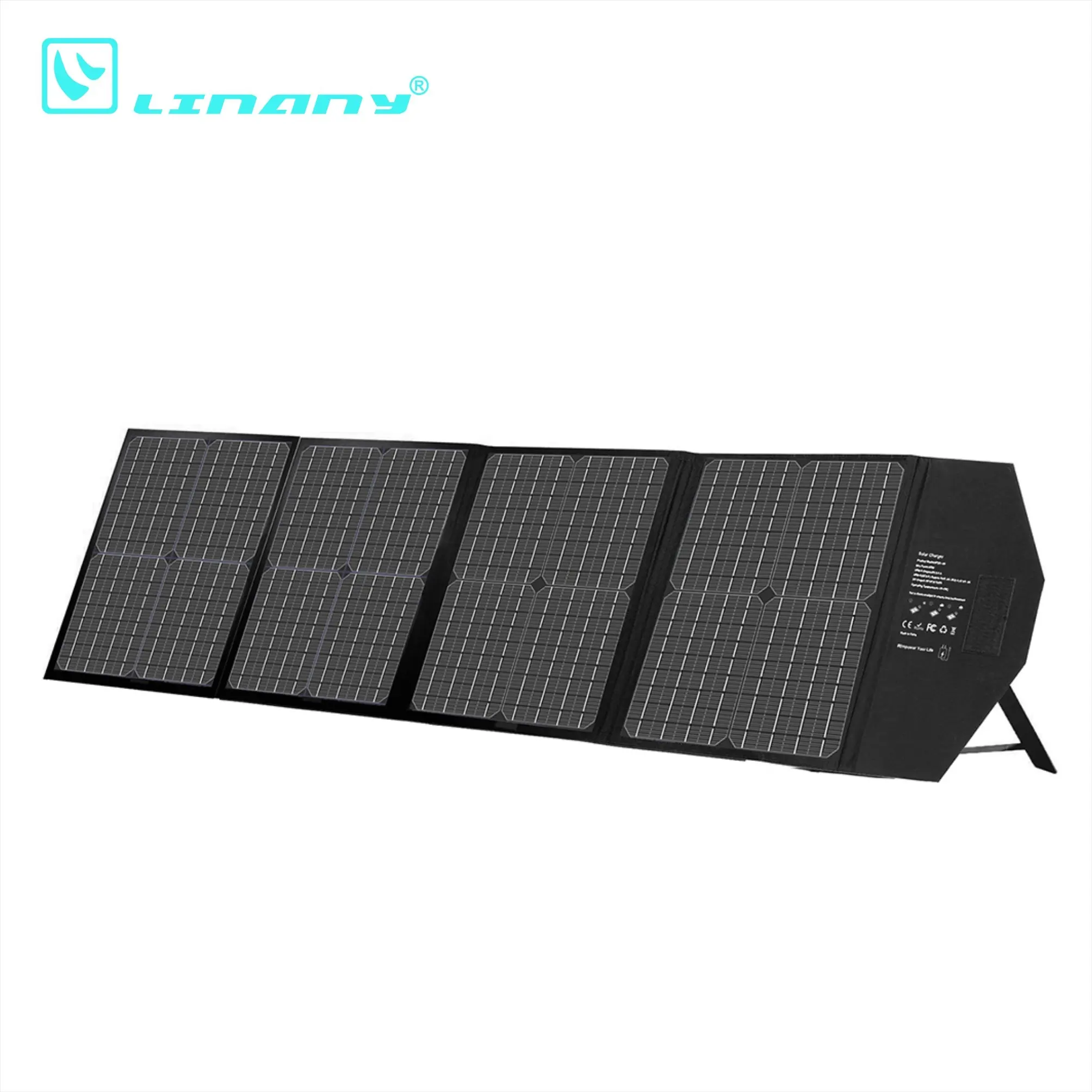 LINANY Generator energi lipat panel fotovoltaik portabel surya, Generator energi 60W 80W 100W 120W grosir