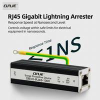 Protection contre les surtensions 1000 Mbps 48V 3kA RJ45 en alliage d'aluminium avec garantie de 2 ans pour la protection Ethernet des caméras IP