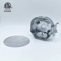 Boîtier de jonction électrique octogonal CETL 4 pouces, IP65, ignifuge, en acier galvanisé, épaisseur 1,2-1,3 mm, personnalisable