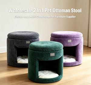 Cama redonda para mascotas con estructura metálica, tipo cueva oculta, para decoración del hogar y apartamentos, venta al por mayor. - Product Image 1