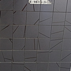 Carré Hexagonal Linéaire Diamant Forme 3D Poli Porcelaine Mosaïque Carreaux Muraux Décoratifs Firebrick Imperméable Salle De Bains Hall - Product Image 3