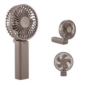 Ventilateur LED portable rechargeable Gesto, mini ventilateur pliable à main, charge USB, batterie 1200 mAh, 3 modes de vitesse, silencieux - Product Image 3
