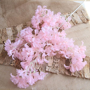 Di alta qualità 4 forchette fiori di ciliegio di seta bella autunno <span class=keywords><strong>colore</strong></span> fresco soffitto di nozze strada fiori artificiali Made in China - Product Image 6