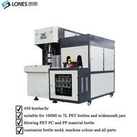 LS-B5L 100ML à 7L Semi Automatique 5L PET Bouteille Soufflage Par Soufflage Machine 450B En Plastique Grande Bouche Peut Pot Faisant La Machine Facto