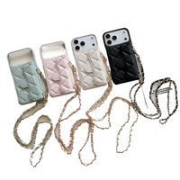 Étui portefeuille en cuir à rabat avec support et porte-cartes pour iPhone 17 Pro Max 16 15 14 13 12 11 avec sangle bandoulière et logo