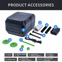 Impresora de Etiquetas de Códigos de Barras de Transferencia Térmica TSC Zenpert 4T530 300DPI, Impresora de Etiquetas HD de Escritorio para Joyería, Electrónica, Códigos QR Pequeños