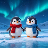 Peluche animale couple à tenir dans les mains, ours, lapin, dinosaure, chat, licorne, pingouin, ensemble de poupées en peluche personnalisées mignonnes
