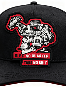 전술 맞춤형 사기 패치 벨크로 패치 후크 루프 백킹 모자 가방 기어 용 PVC와 내구성 PVC 고무 - Product Image 6